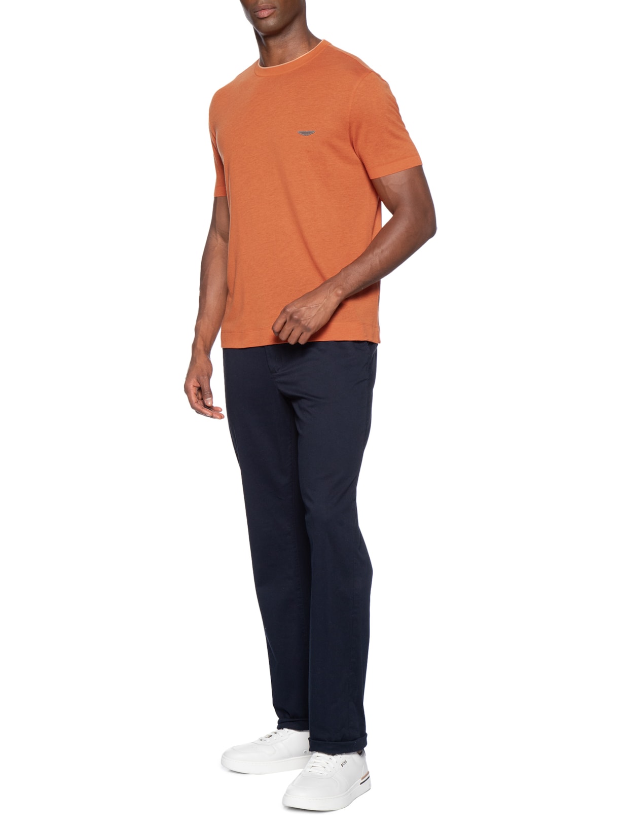 Camiseta Masculina Aston Martin L-Tyler Laranja Boss