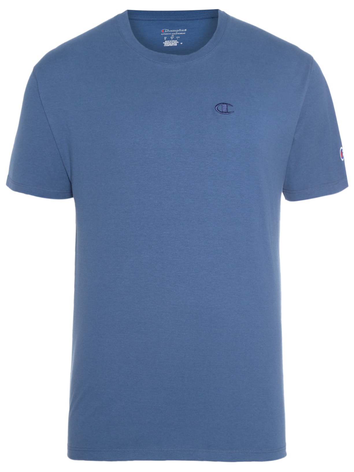 Camiseta Masculina Ath Basic C Embroidery Logo Tst - Azul
