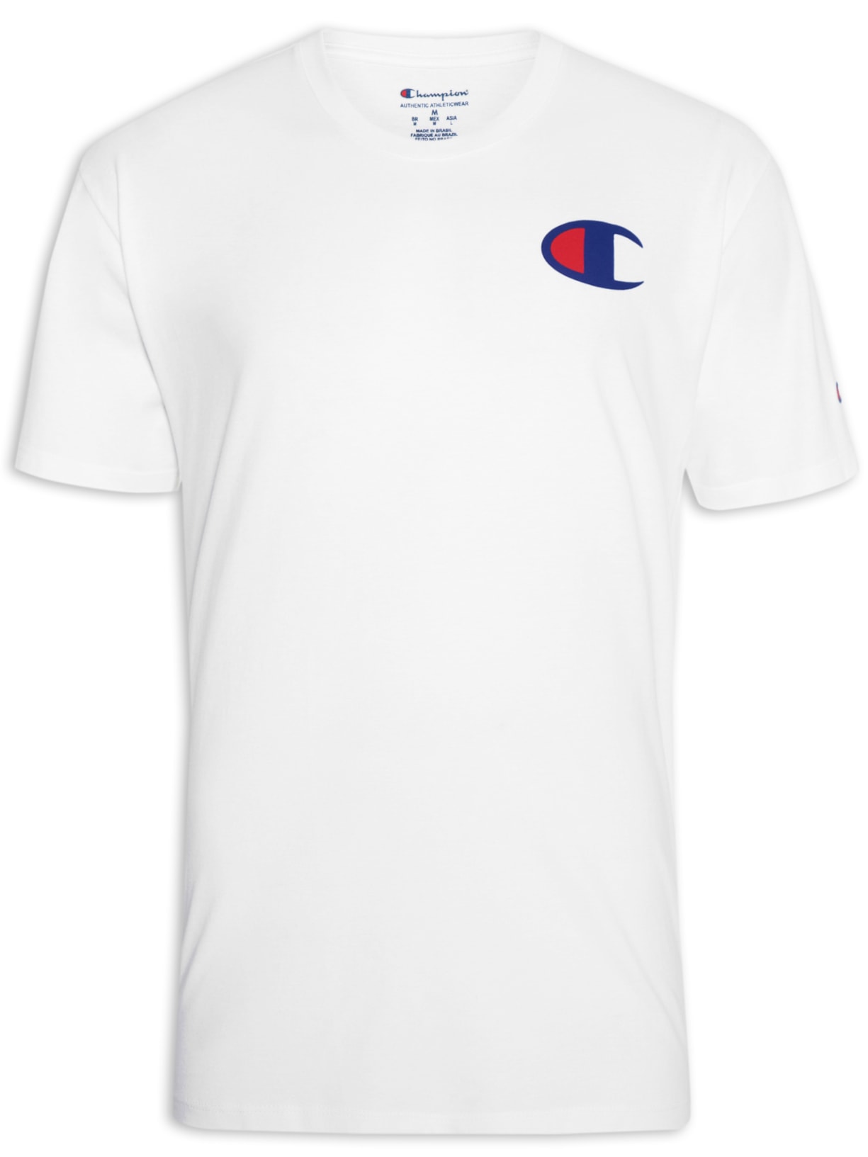 Camiseta Masculina Ath Medium C Logo Ink - Branco