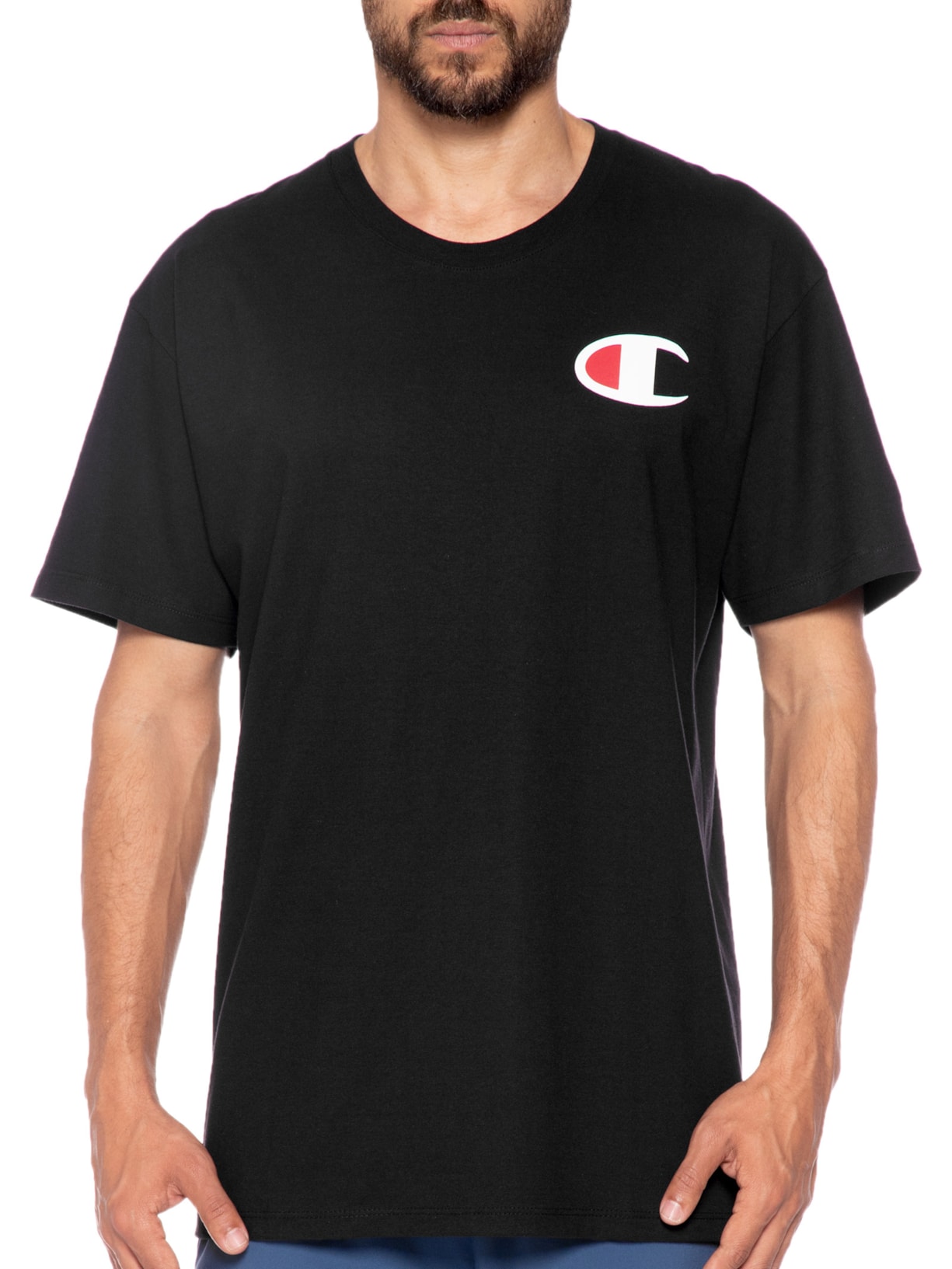 Camiseta Masculina Ath Medium C Logo Ink Preto Champion