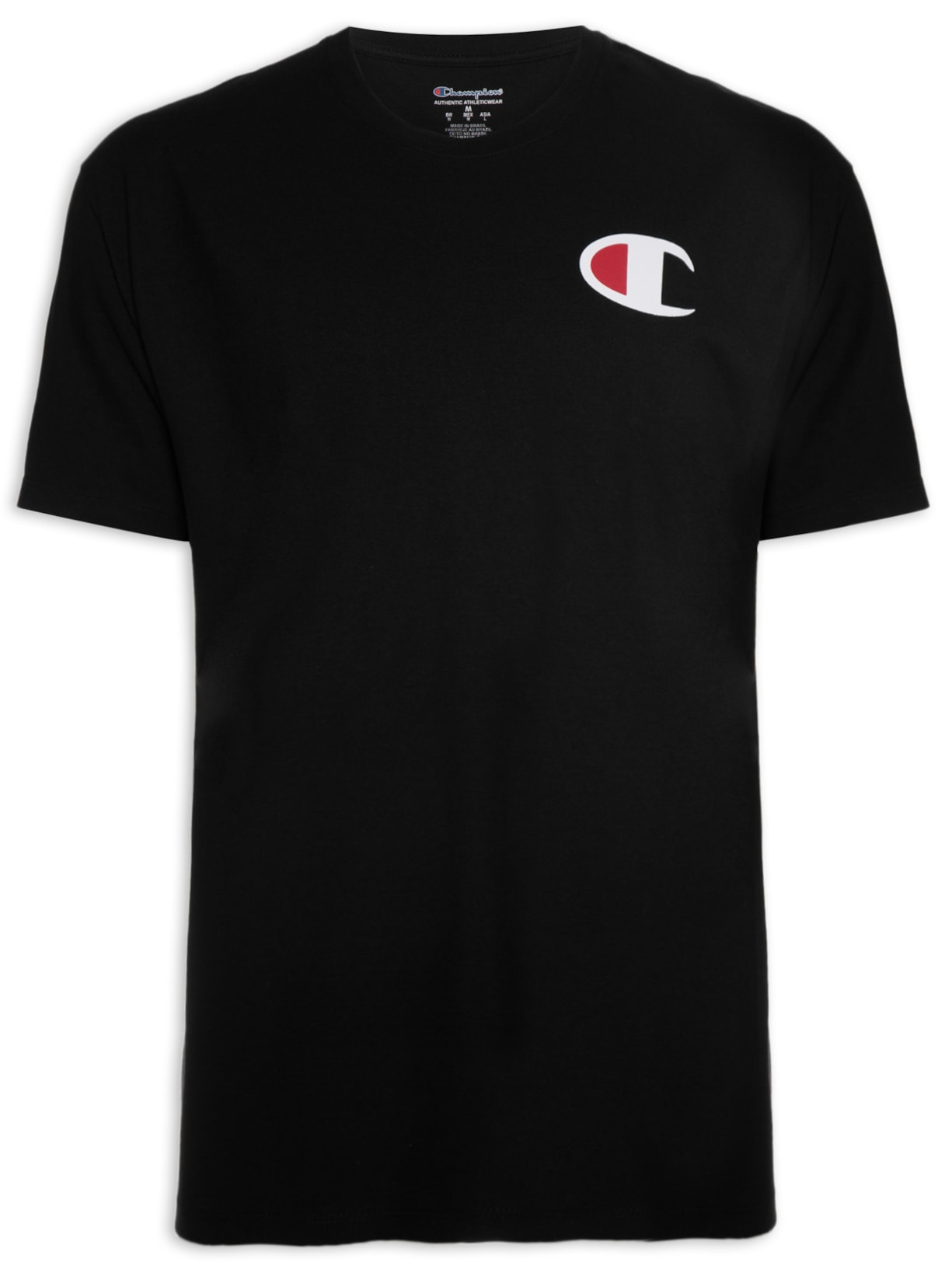 Camiseta Masculina Ath Medium C Logo Ink Preto Champion