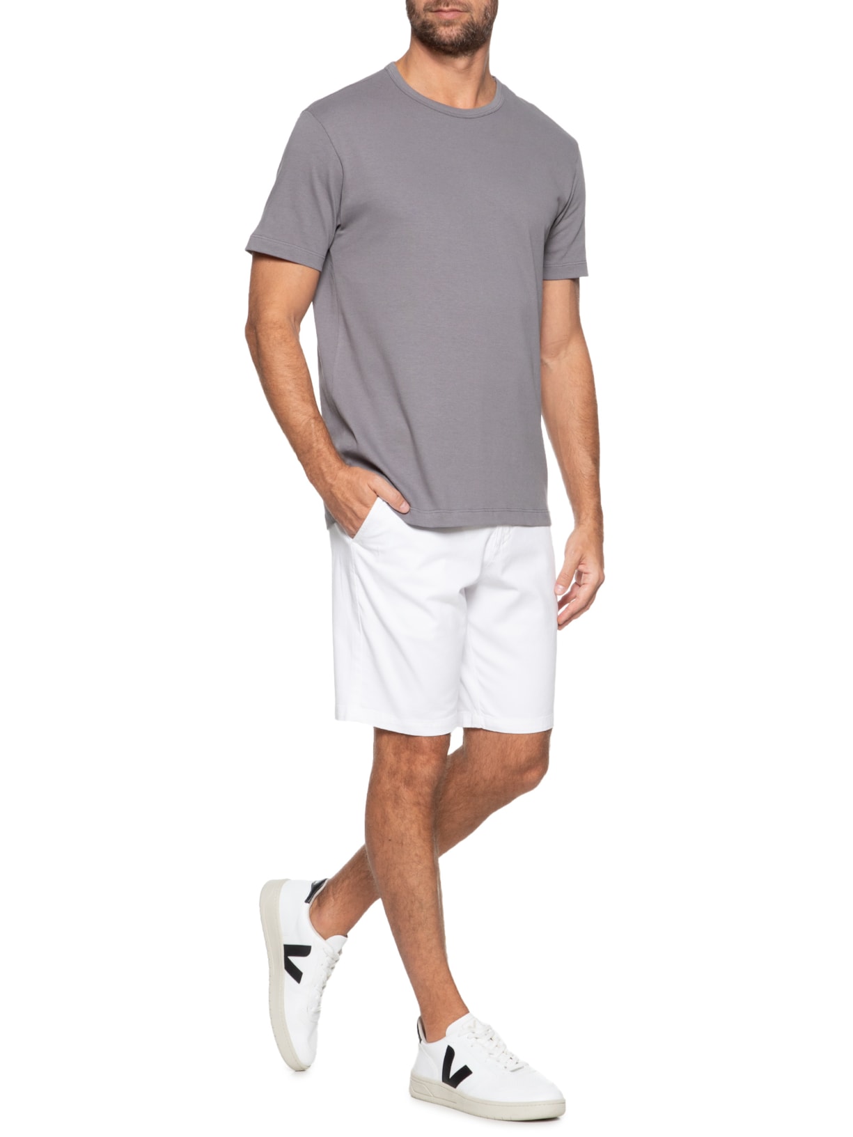 Camiseta Masculina Atlanta Gold Cinza Aramis