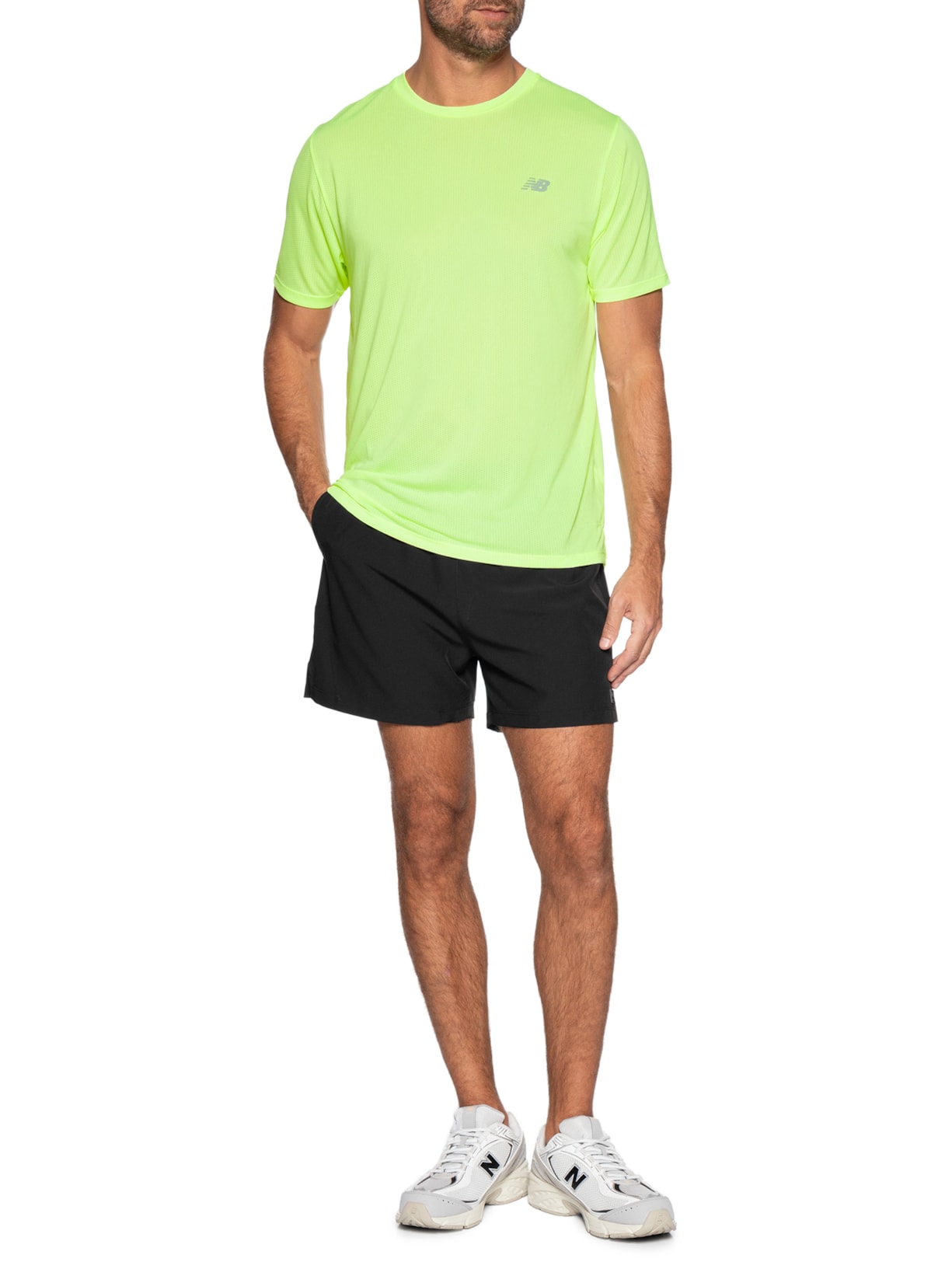 Camiseta Masculina Atlhetics Run Verde New Balance