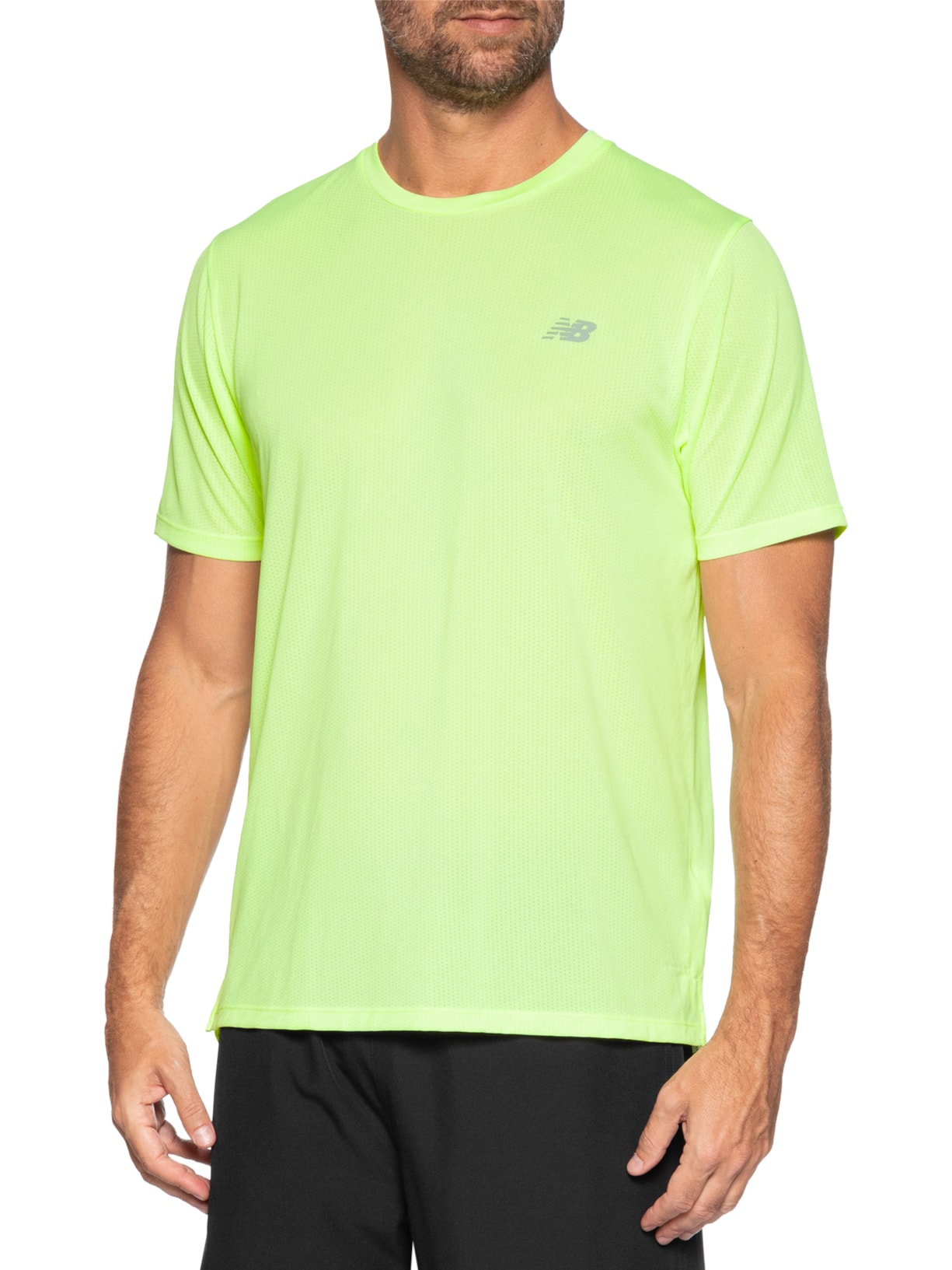 Camiseta Masculina Atlhetics Run Verde New Balance