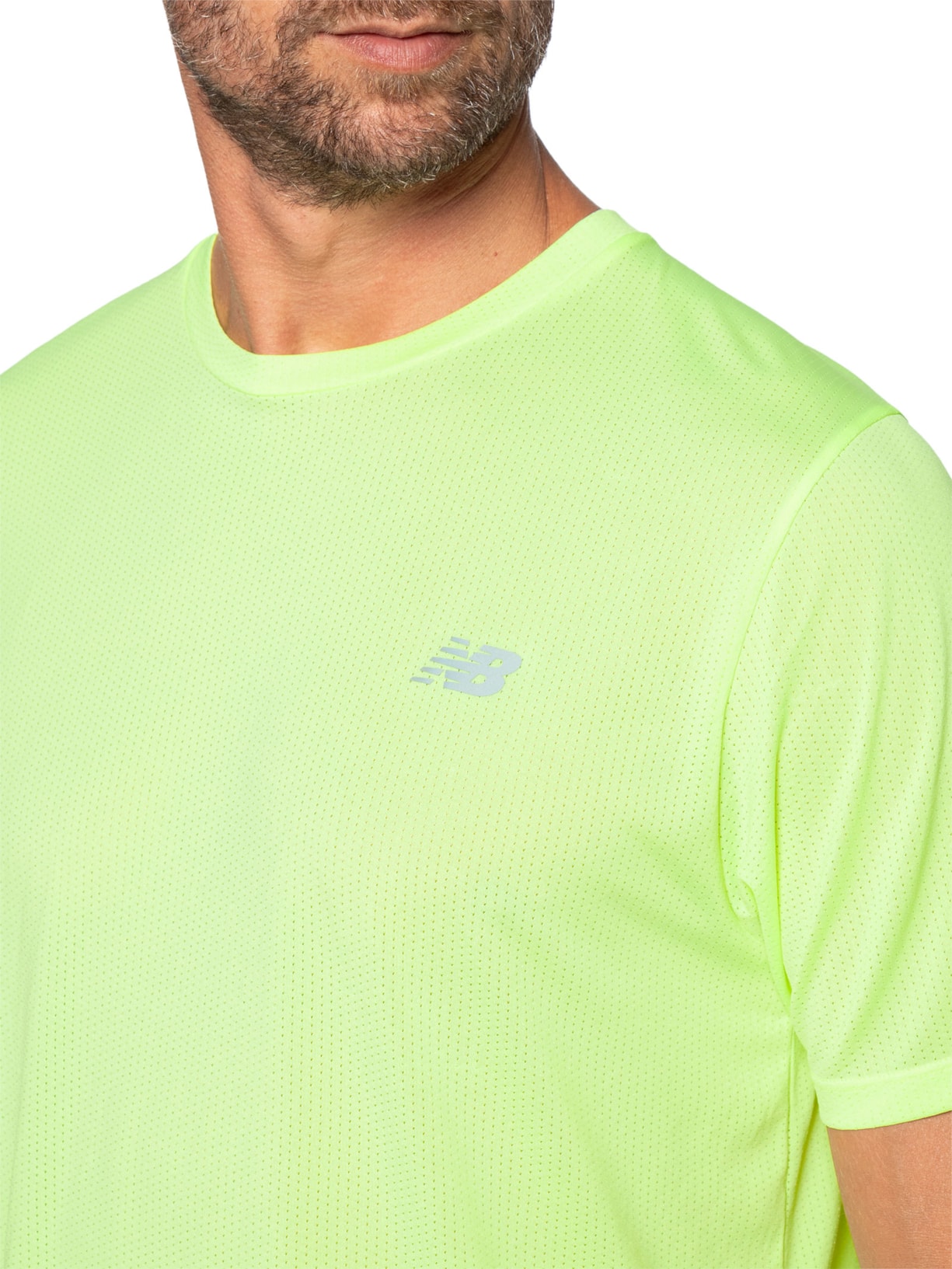 Camiseta Masculina Atlhetics Run Verde New Balance
