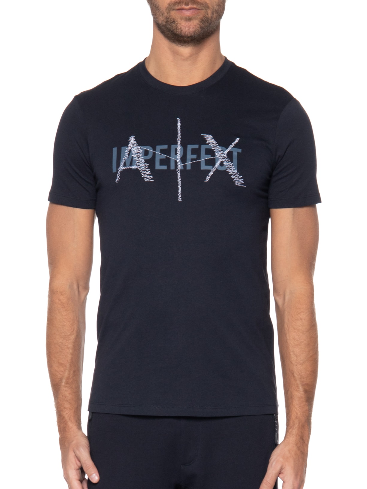 Camiseta Masculina Azul Armani Exchange