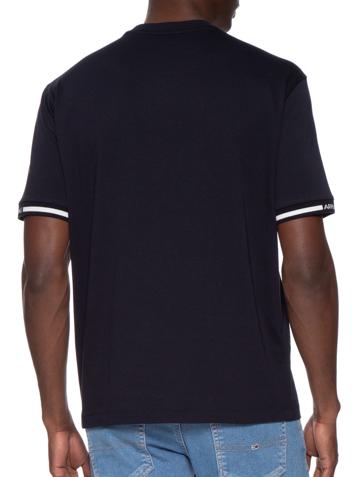 Camiseta Masculina Azul Armani Exchange