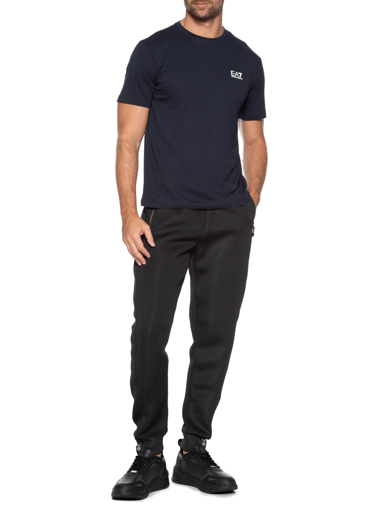 Camiseta Masculina Azul Ea7 Emporio Armani