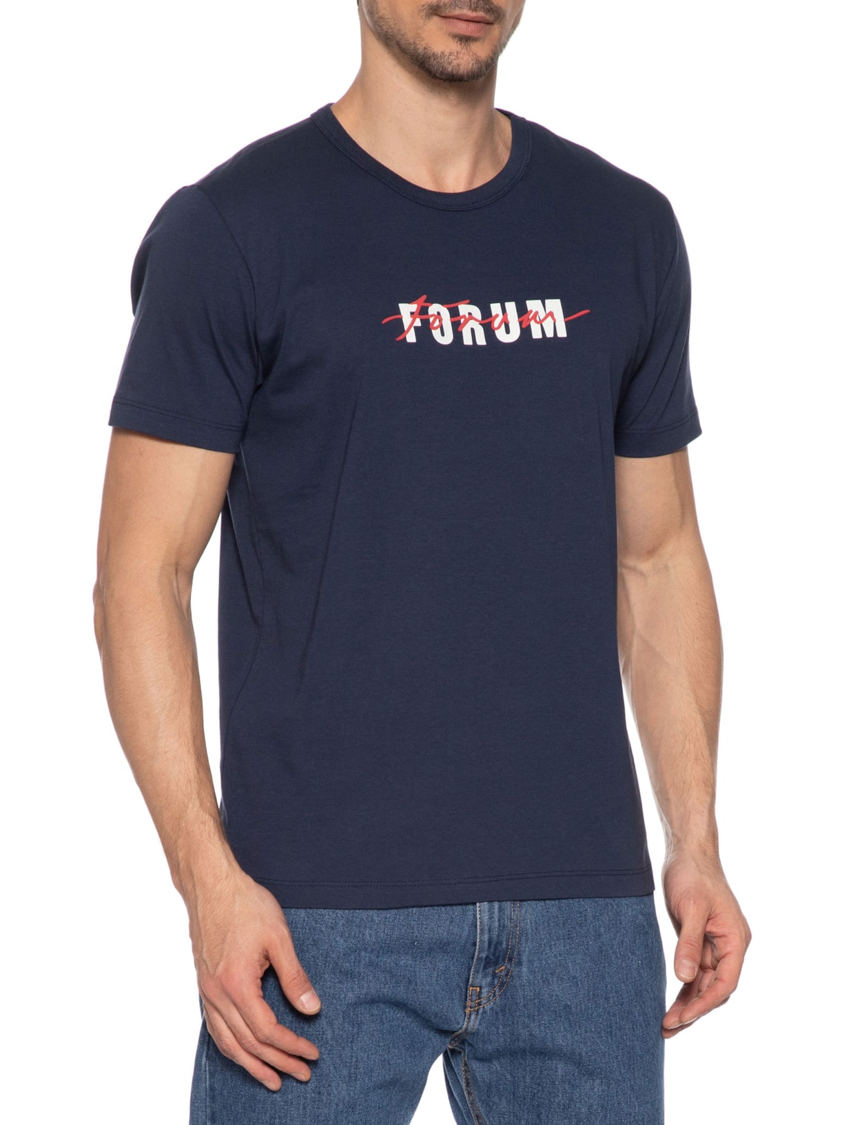 Camiseta Masculina Azul  Forum