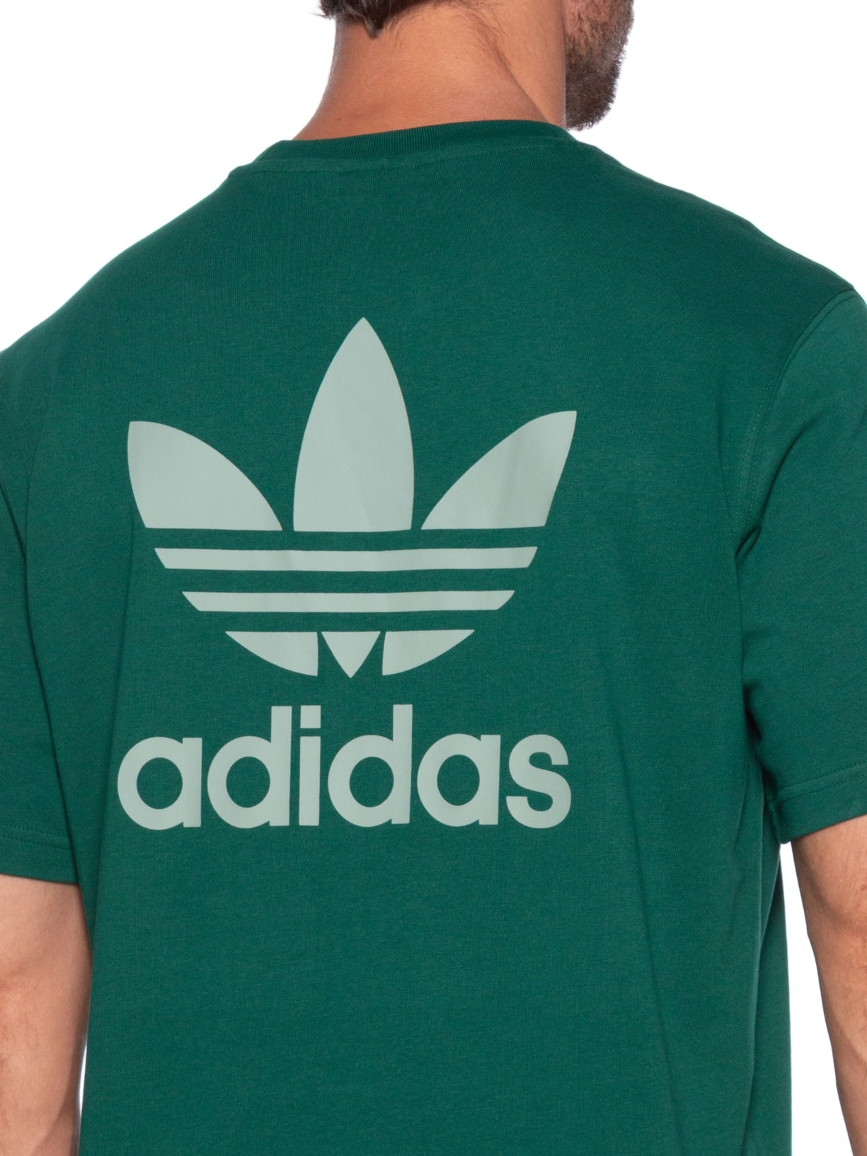 Camiseta Masculina B F Trefoil Verde Adidas Originals