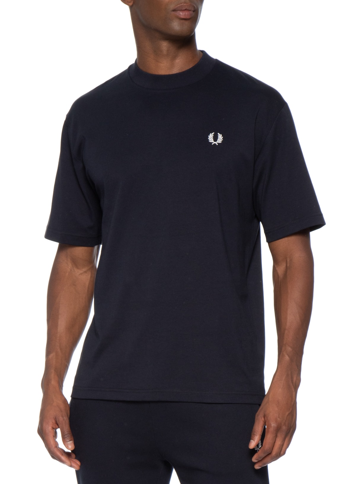 Camiseta Masculina Back Print Fred Perry Text Azul Fred Perry
