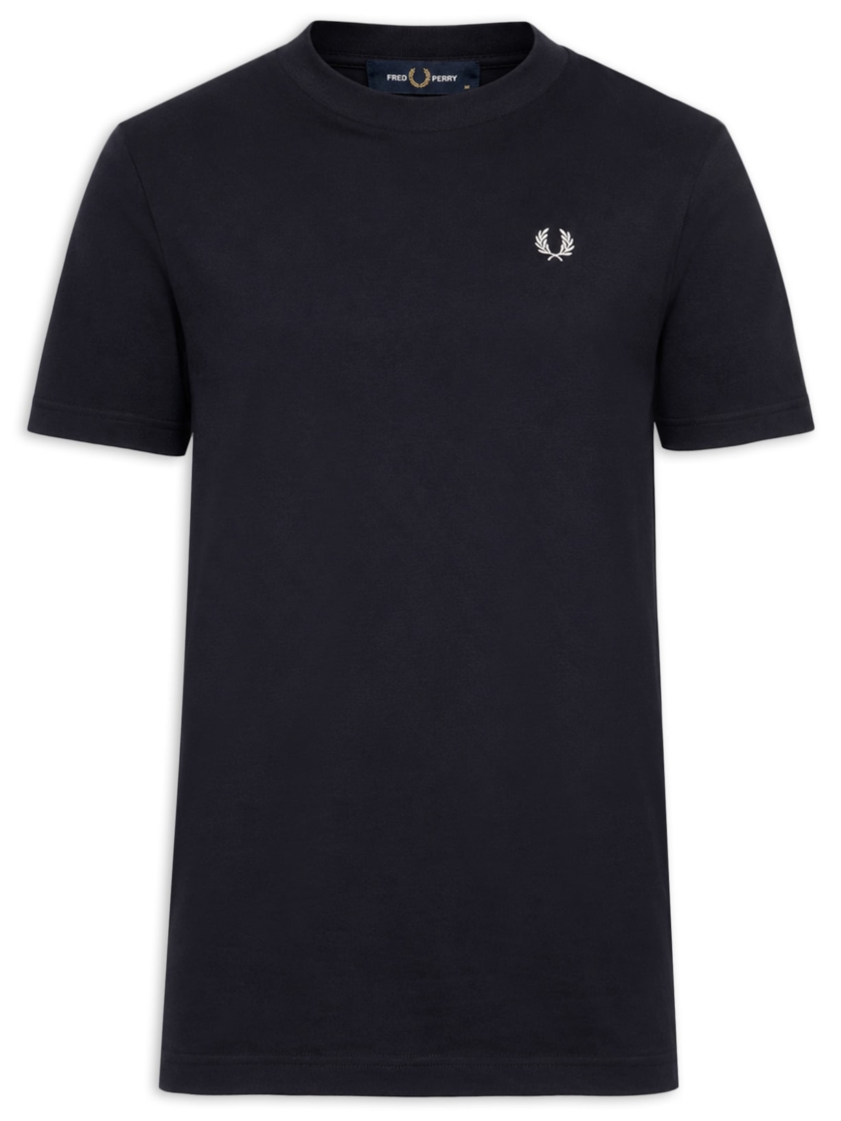 Camiseta Masculina Back Print Fred Perry Text Azul Fred Perry
