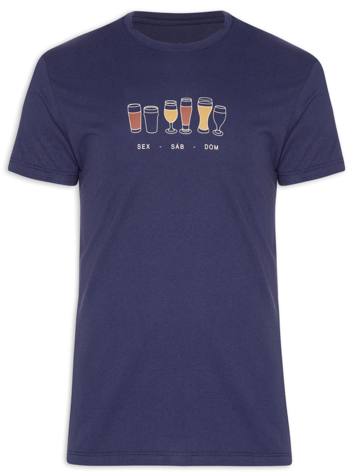 Camiseta Masculina Bar Azul Foxton