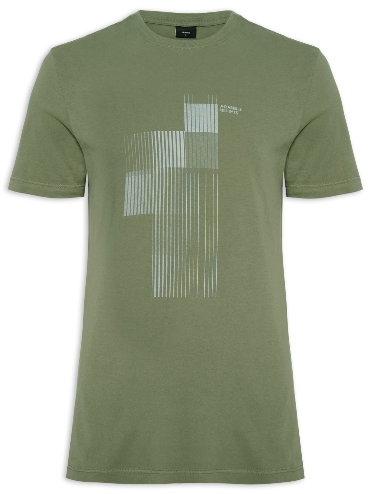 Camiseta Masculina Barcode - Verde