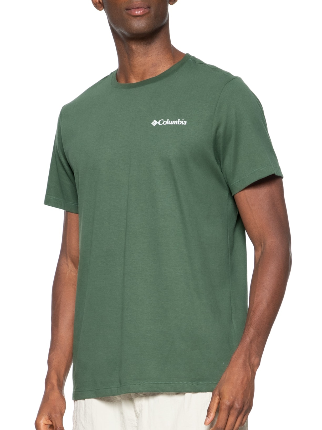 Camiseta Masculina Basic 30R Verde  Columbia
