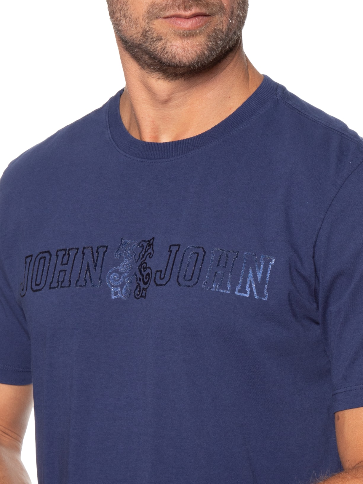 Camiseta Masculina Basic Azul John John