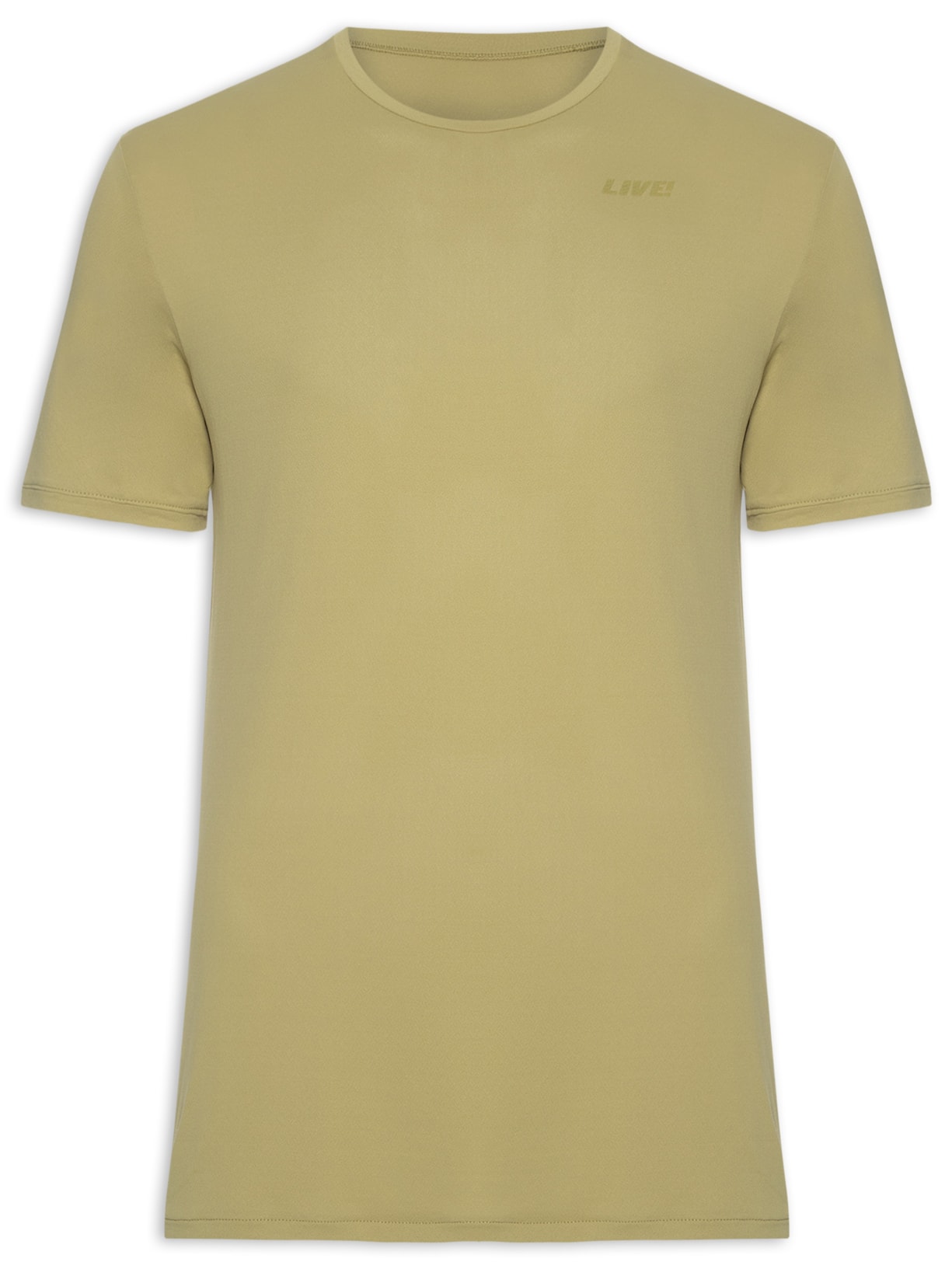 Camiseta Masculina Basic Comfort Men Bege Live!