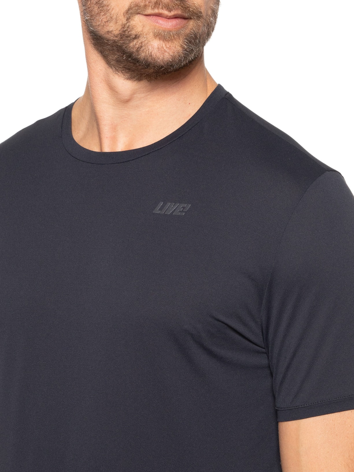 Camiseta Masculina Basic Comfort Men Preto Live!