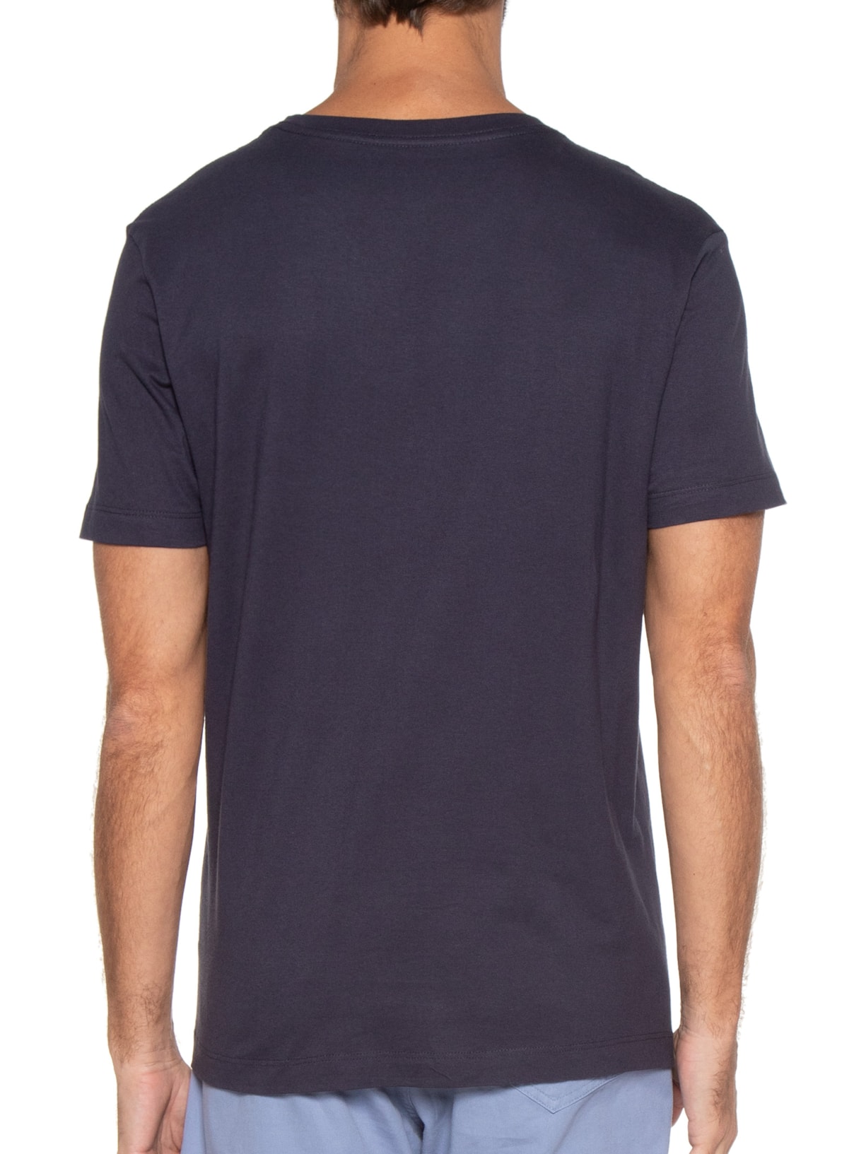 Camiseta Masculina Basic Fabric Dye Azul Richards