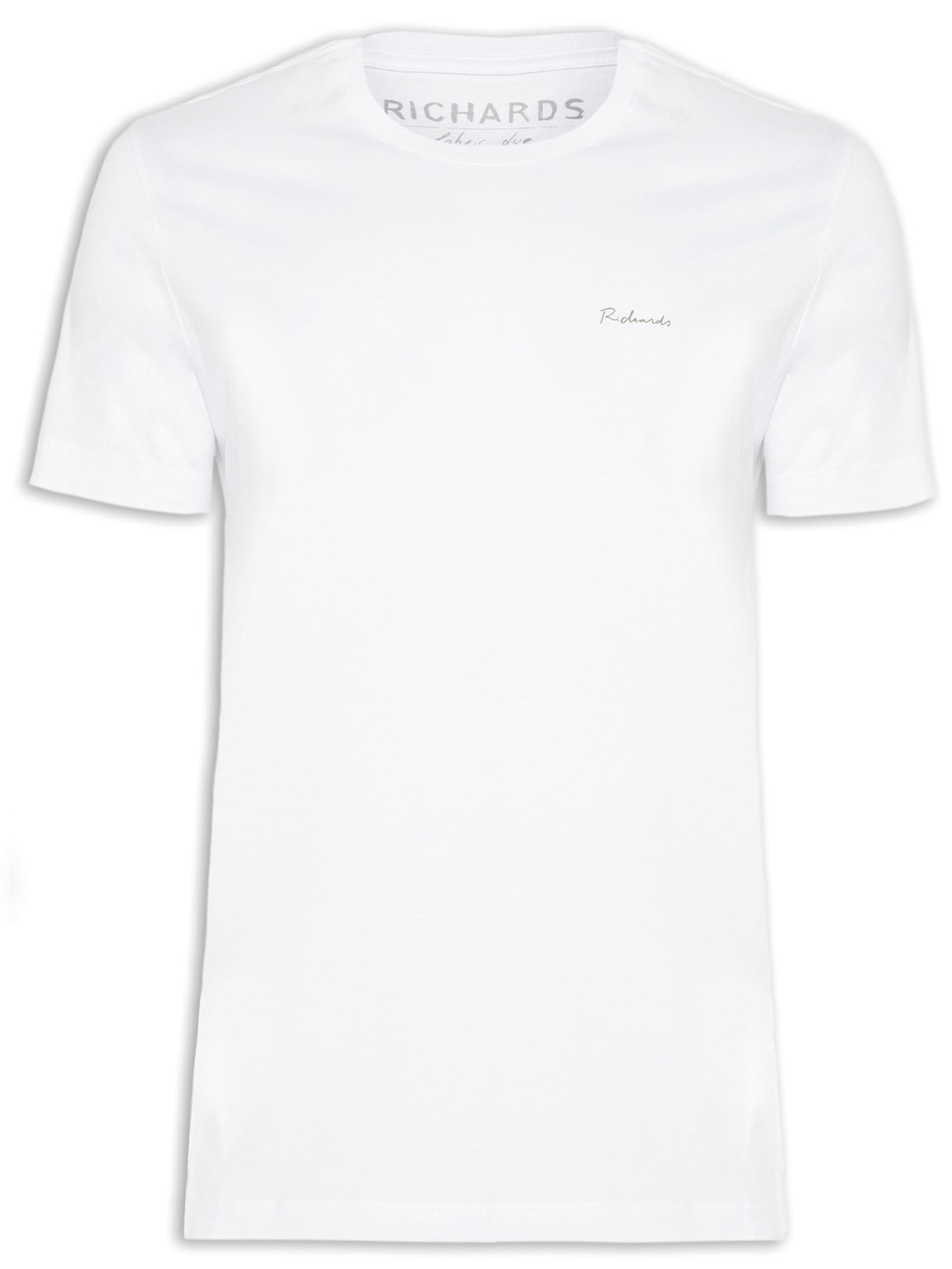 Camiseta Masculina Basic Fabric Dye - Branco
