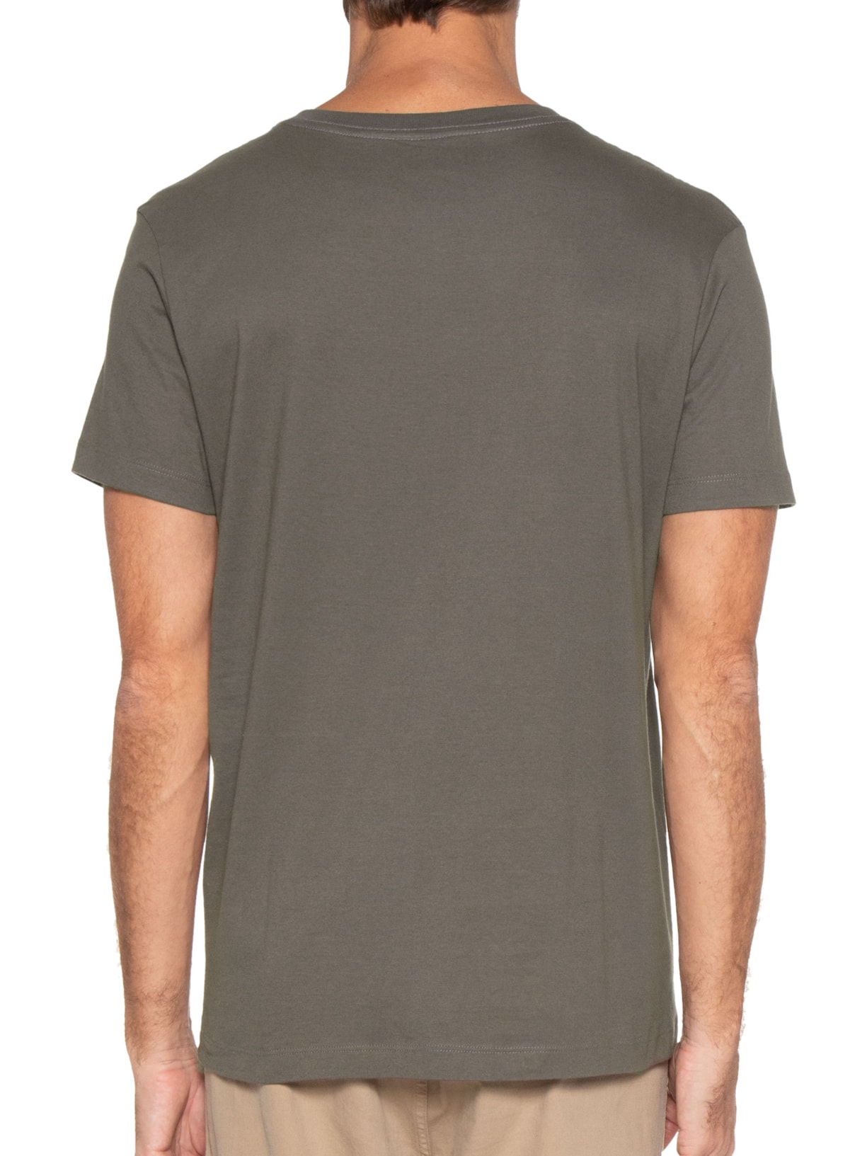 Camiseta Masculina Basic Fabric Dye Marrom Richards