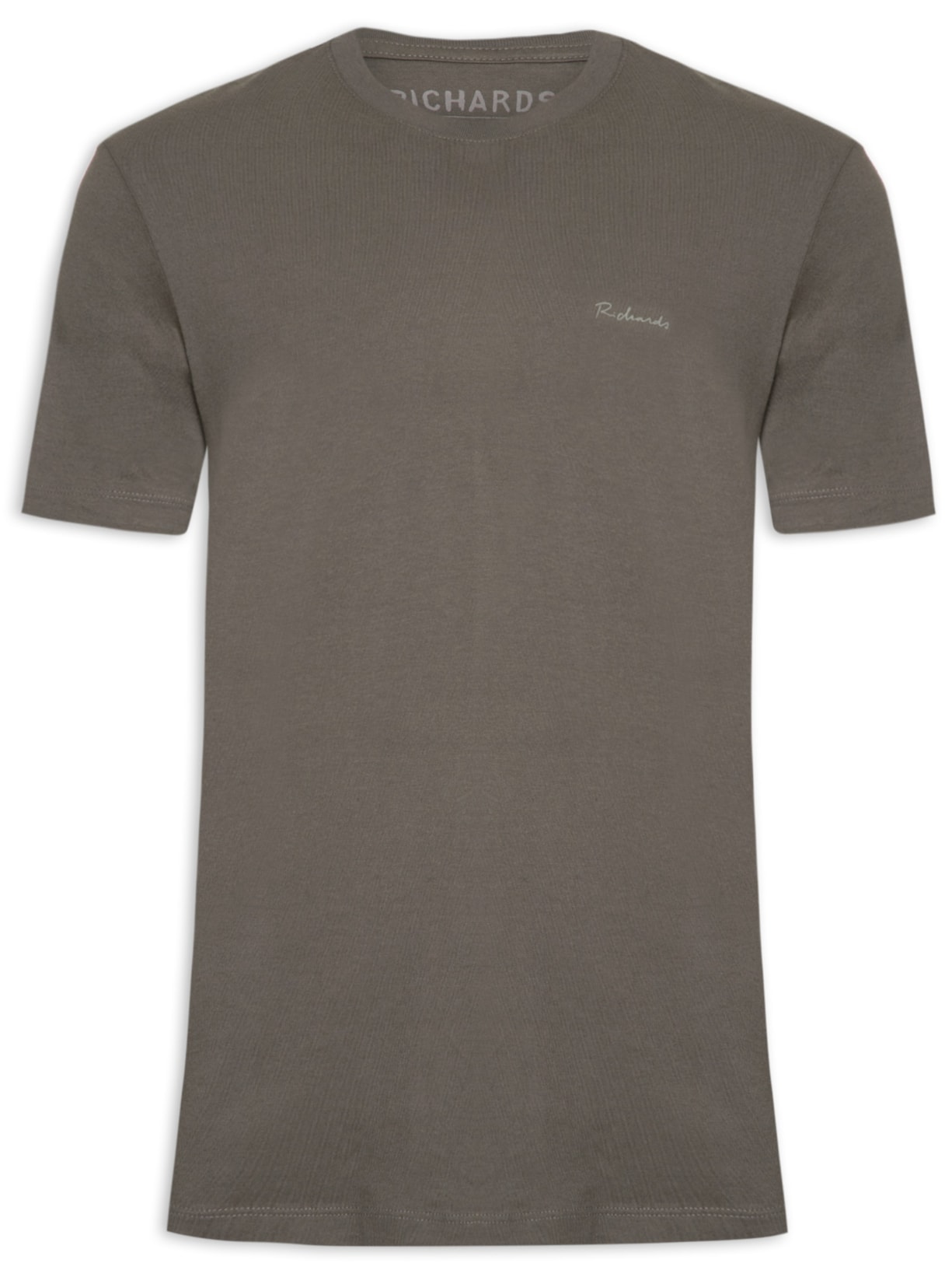 Camiseta Masculina Basic Fabric Dye Marrom Richards