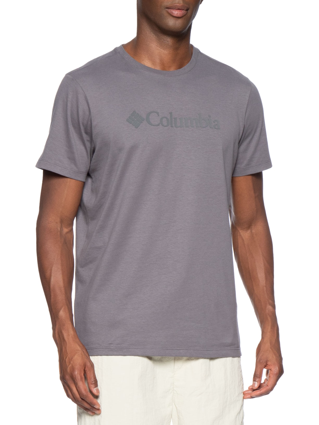 Camiseta Masculina Basic Logo II Branded Shadow Cinza Columbia