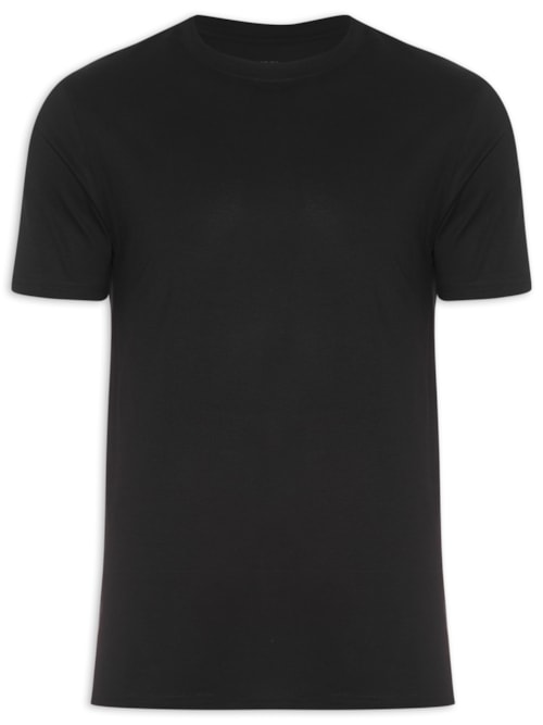Camiseta Masculina Basic Pima - Preto