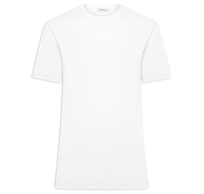 Camiseta Masculina Básica Algodão Premium - Branco