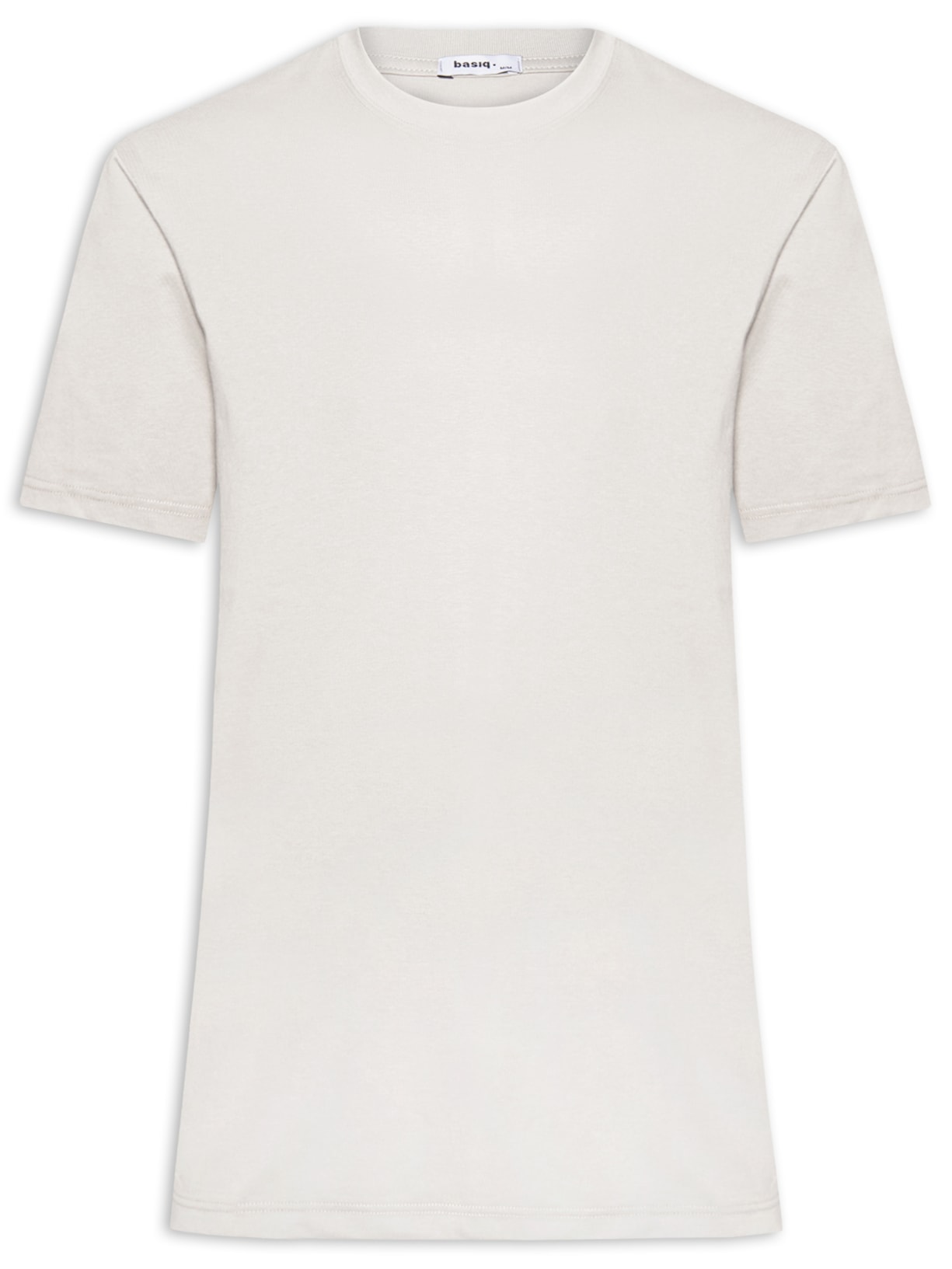 Camiseta Masculina Básica Algodão Premium Cinza Basiq Men