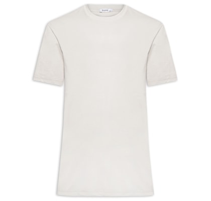 Camiseta Masculina Básica Algodão Premium - Cinza