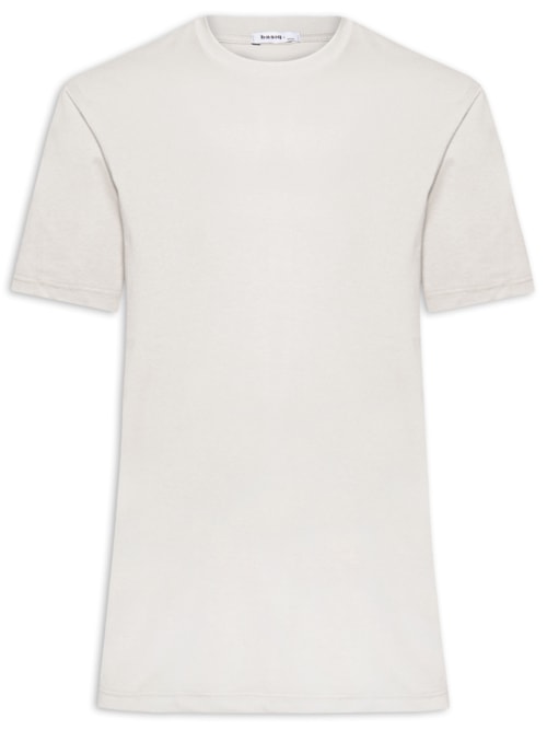 Camiseta Masculina Básica Algodão Premium - Cinza