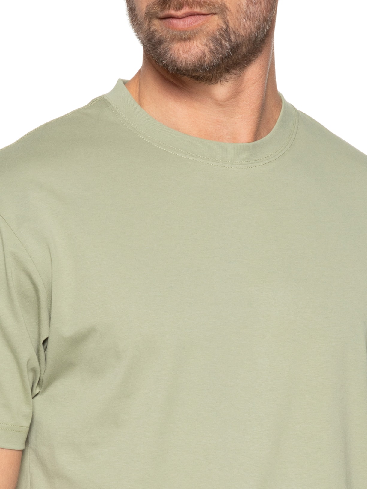 Camiseta Masculina Básica Algodão Premium Verde Basiq Men
