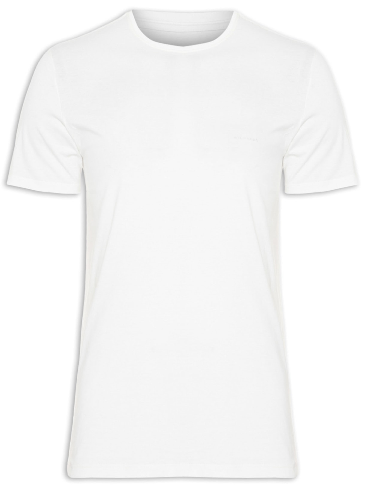Camiseta Masculina Básica Aquarela - Branco