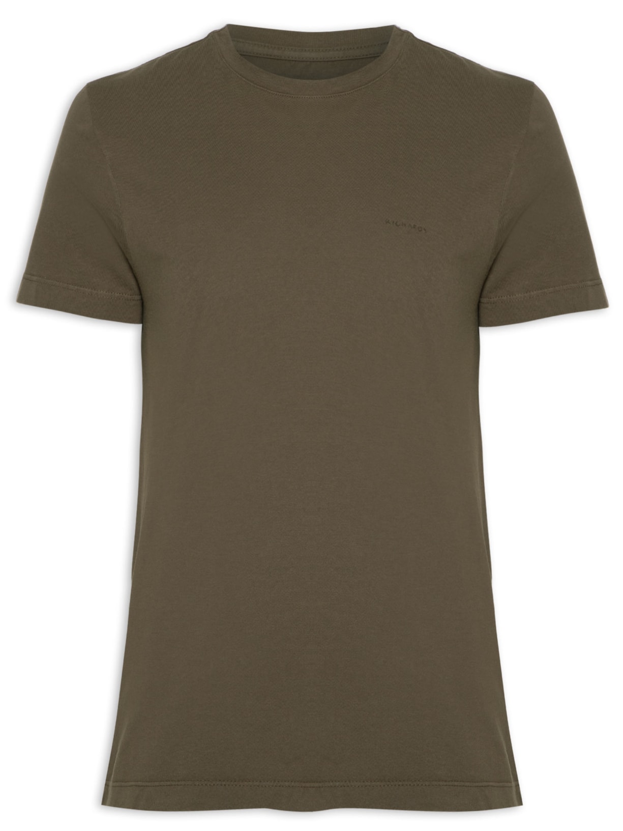 Camiseta Masculina Básica Aquarela - Marrom