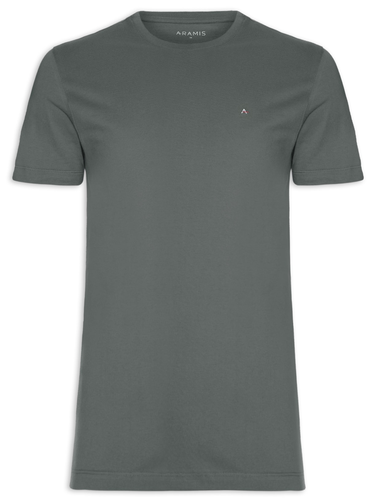 Camiseta Masculina Básica - Aramis - Cinza