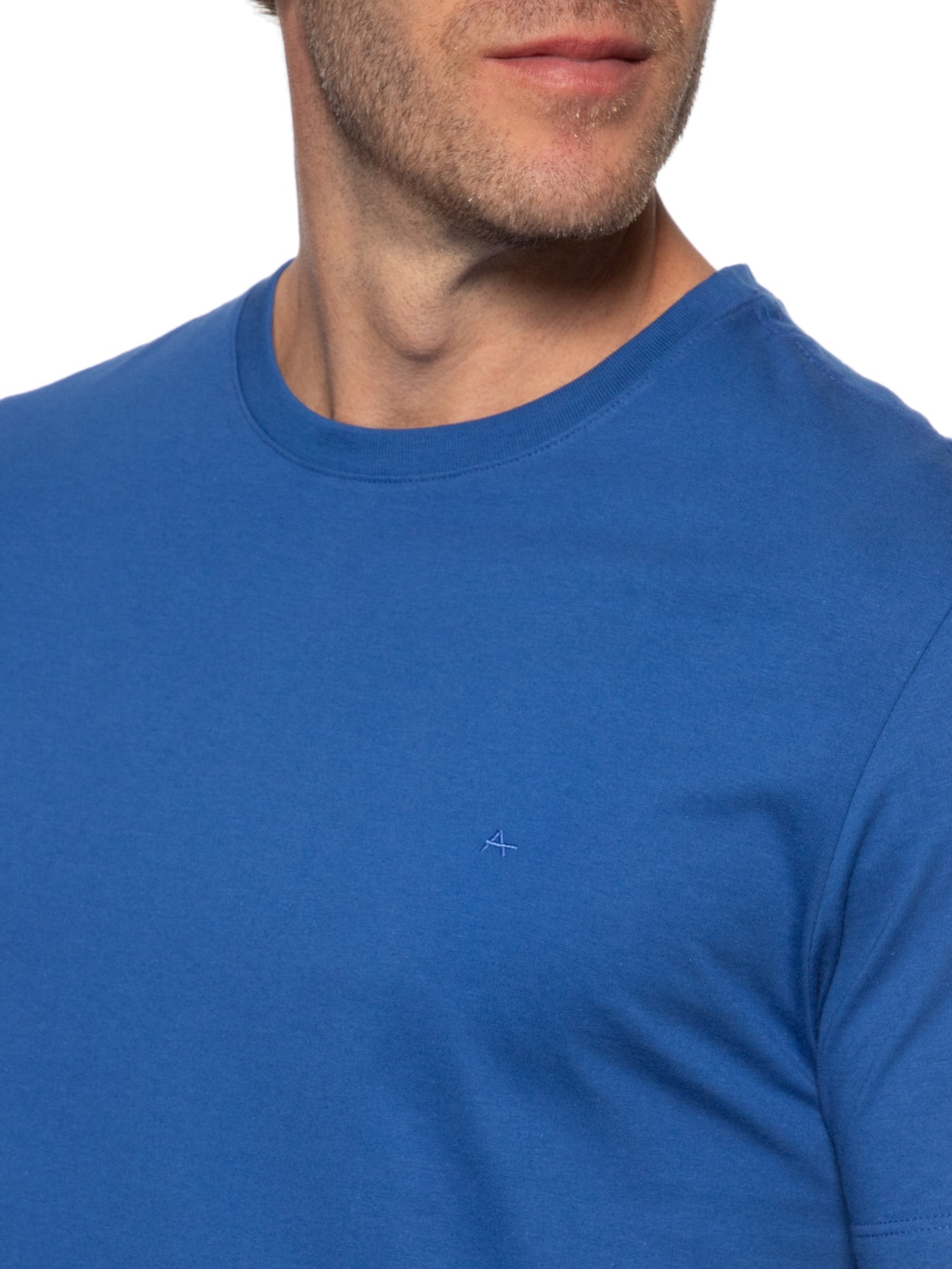 Camiseta Masculina Básica Azul Aramis