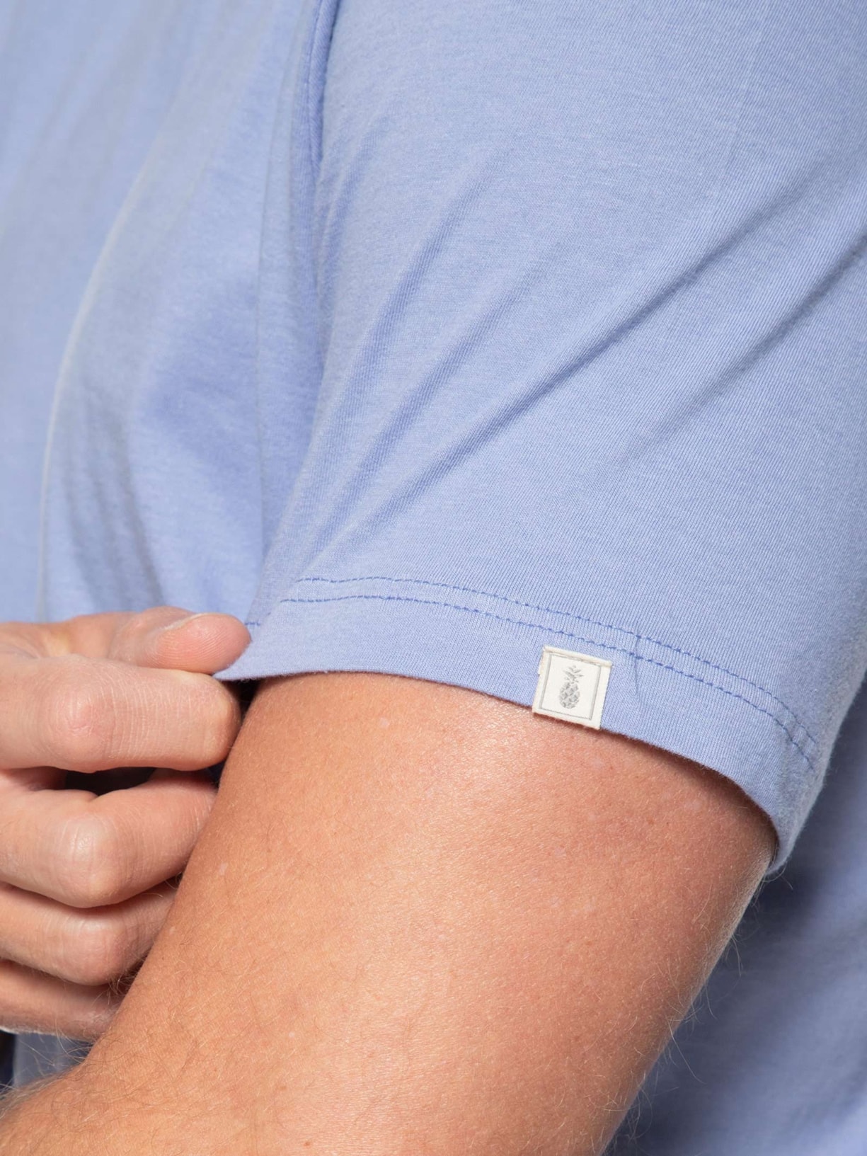 Camiseta Masculina Básica Azul Pineapple