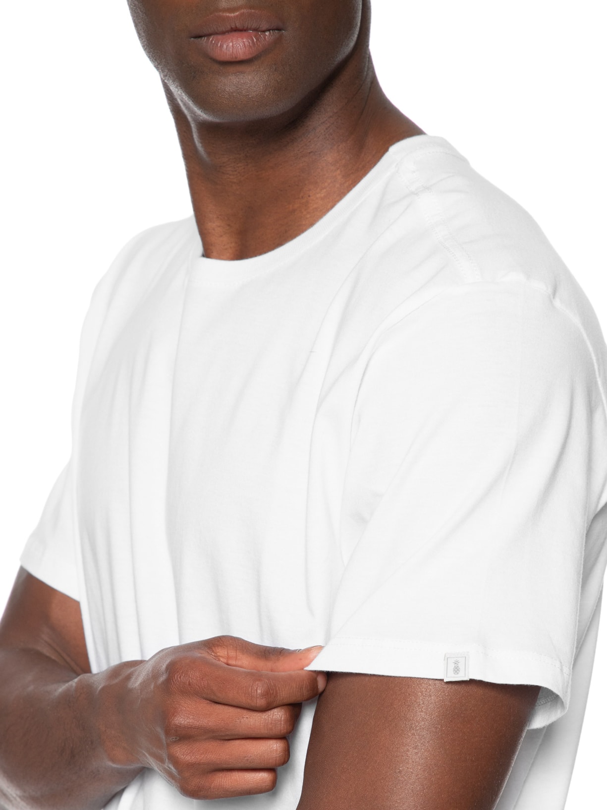 Camiseta Masculina Básica Branco Pineapple