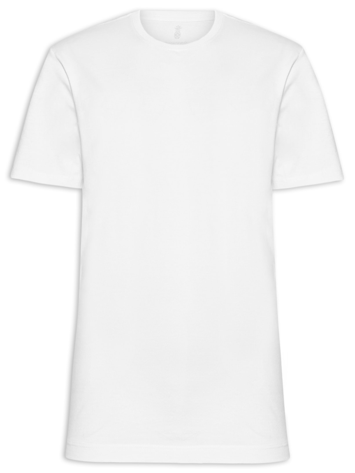 Camiseta Masculina Básica Branco Pineapple