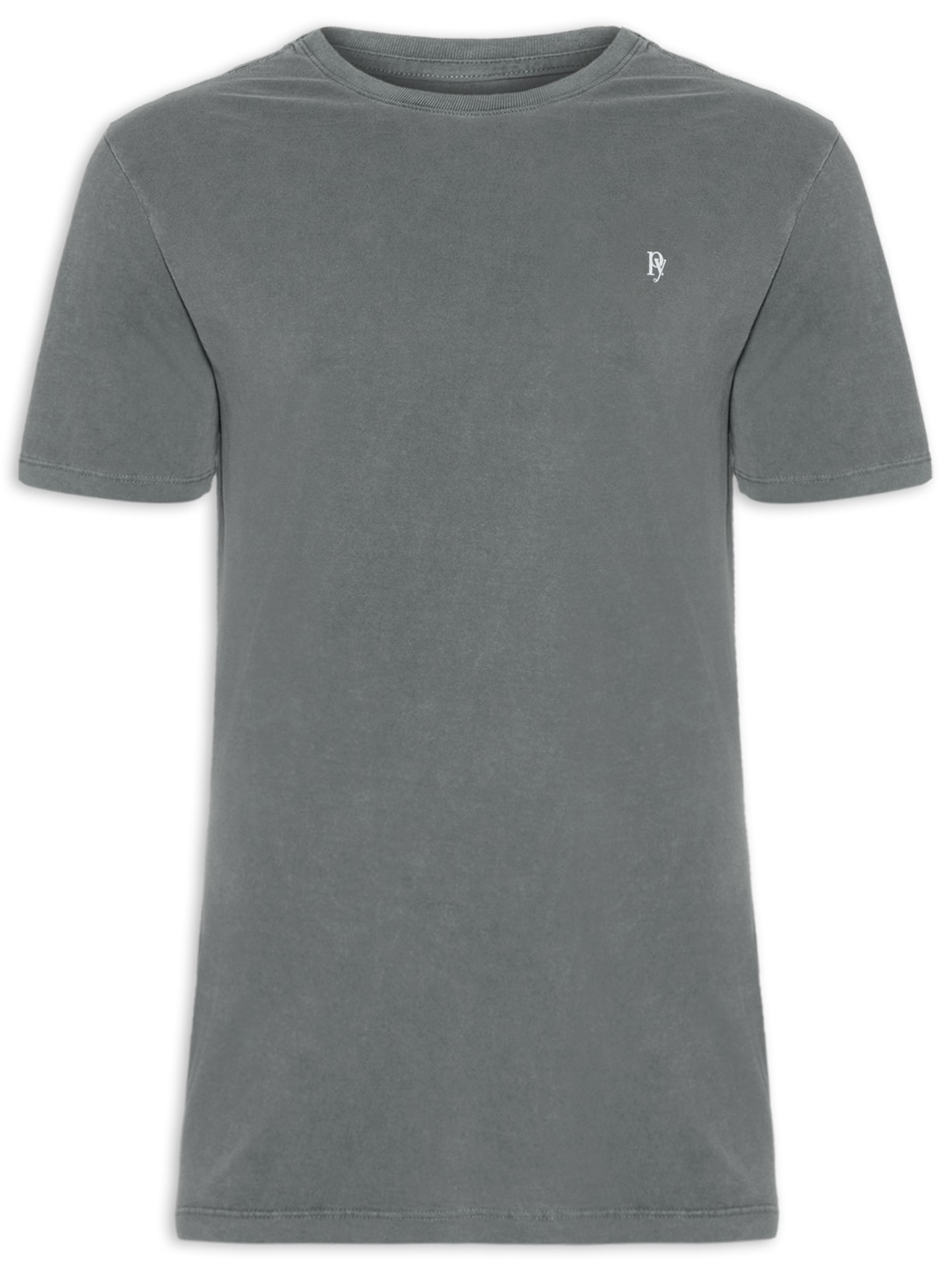 Camiseta Masculina Básica - Cinza