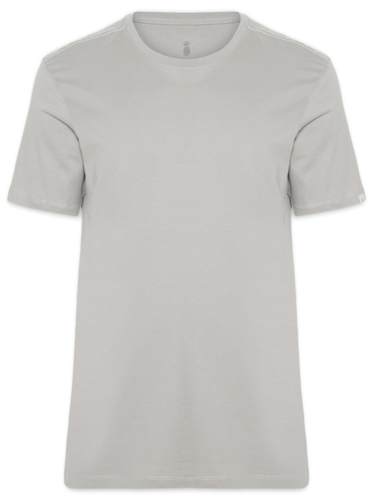 Camiseta Masculina Básica Cinza Pineapple