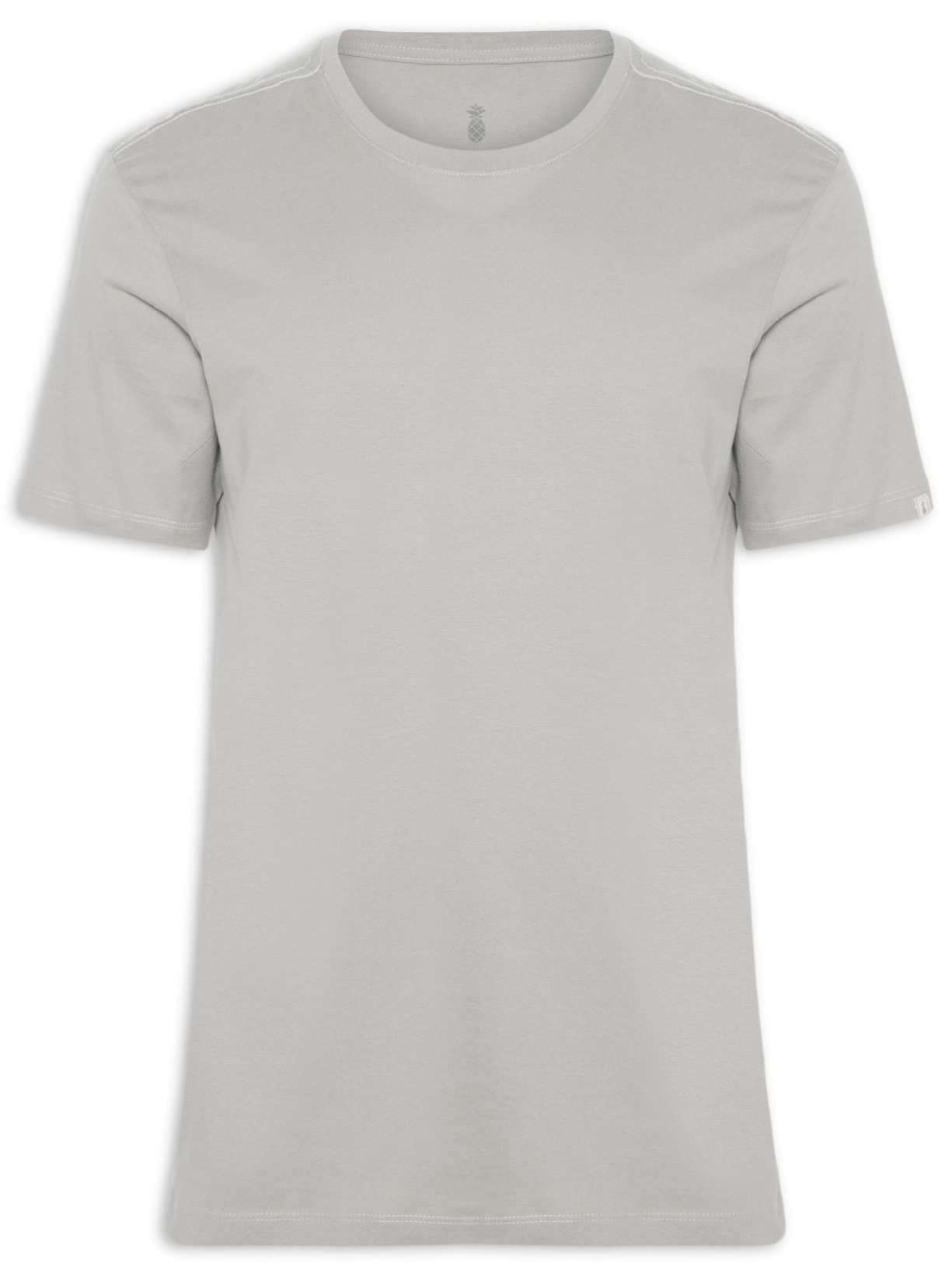Camiseta Masculina Básica - Cinza