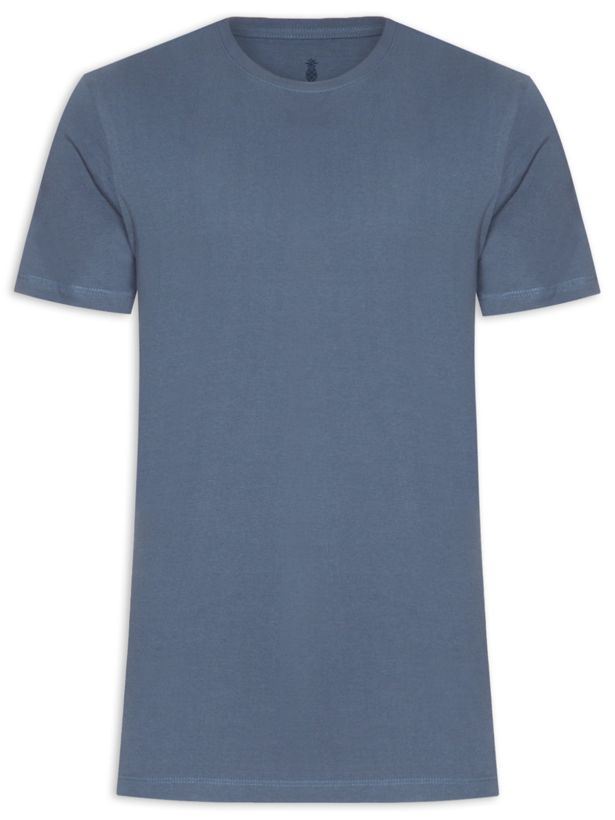 Camiseta Masculina Básica em Algodão - Azul