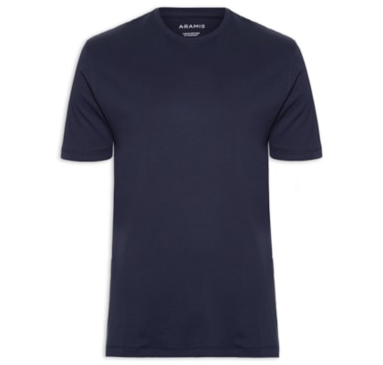 Camiseta Masculina Básica Em Algodão - Azul