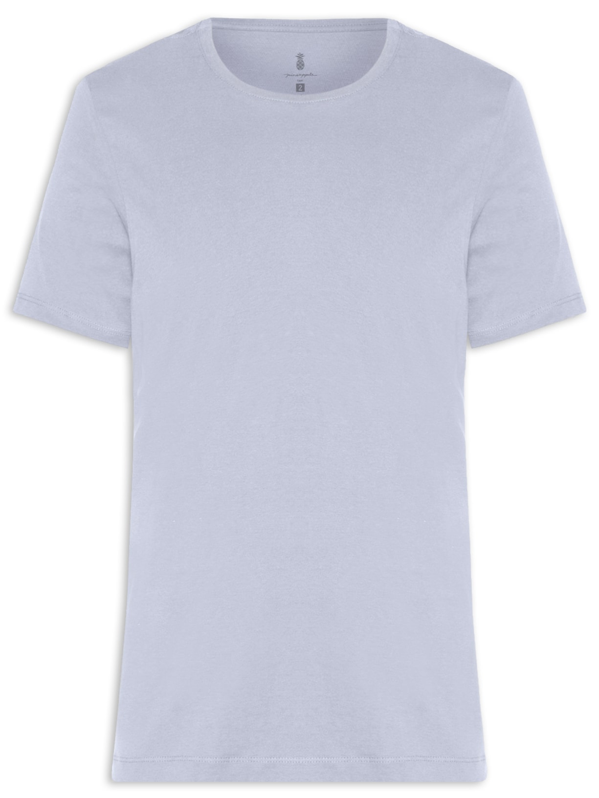 Camiseta Masculina Básica Em Algodão Azul Pineapple