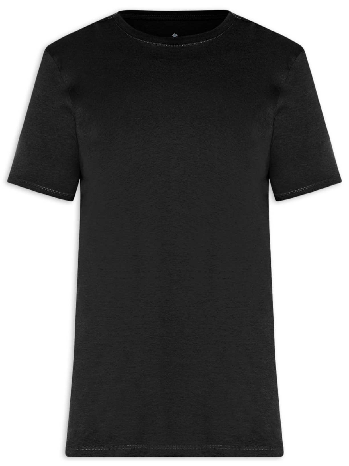 Camiseta Masculina Básica Em Algodão Egípcio Stretch Preto Pineapple