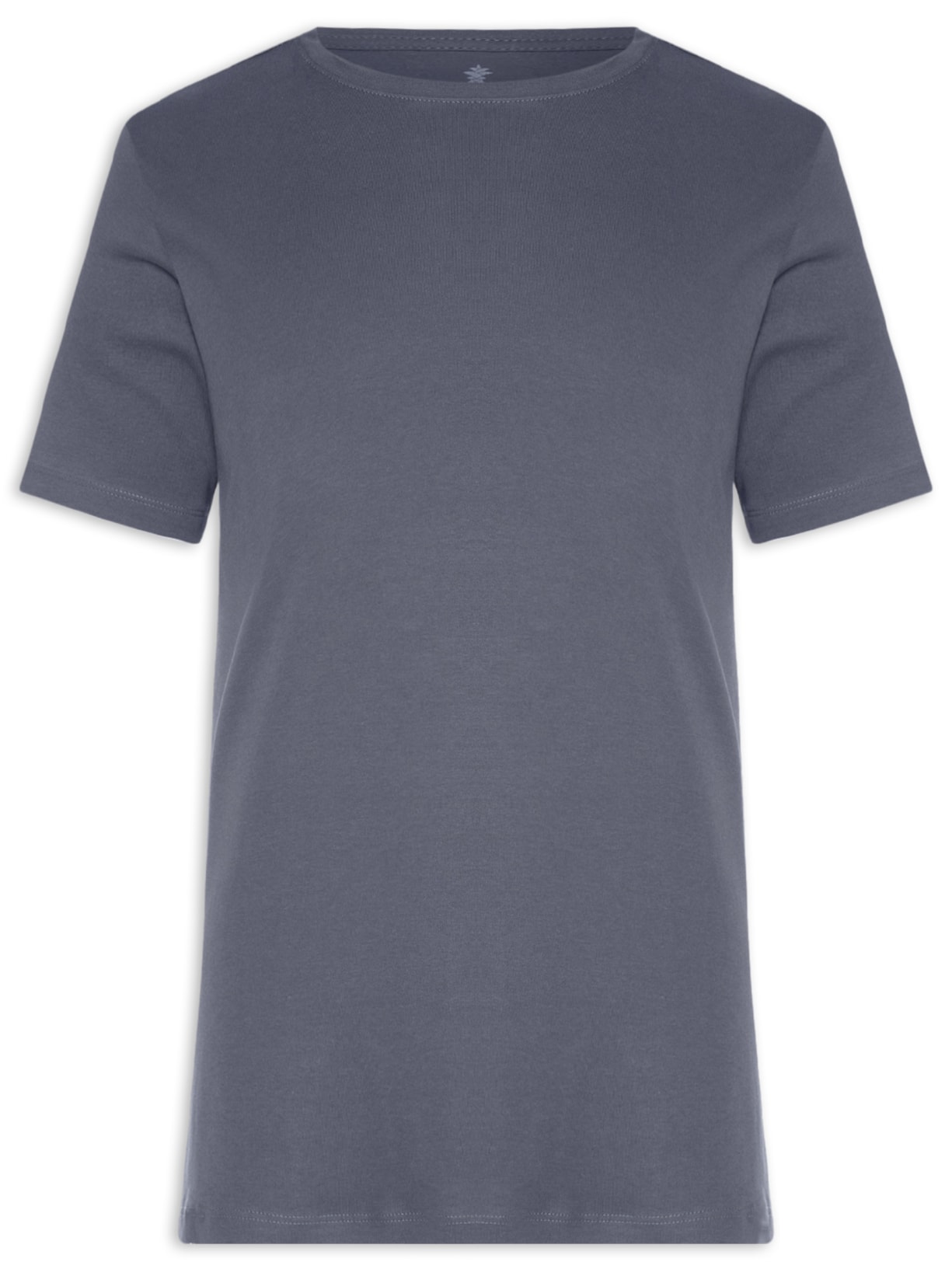 Camiseta Masculina Básica Em Algodão Egípcio Suedine Cinza Pineapple