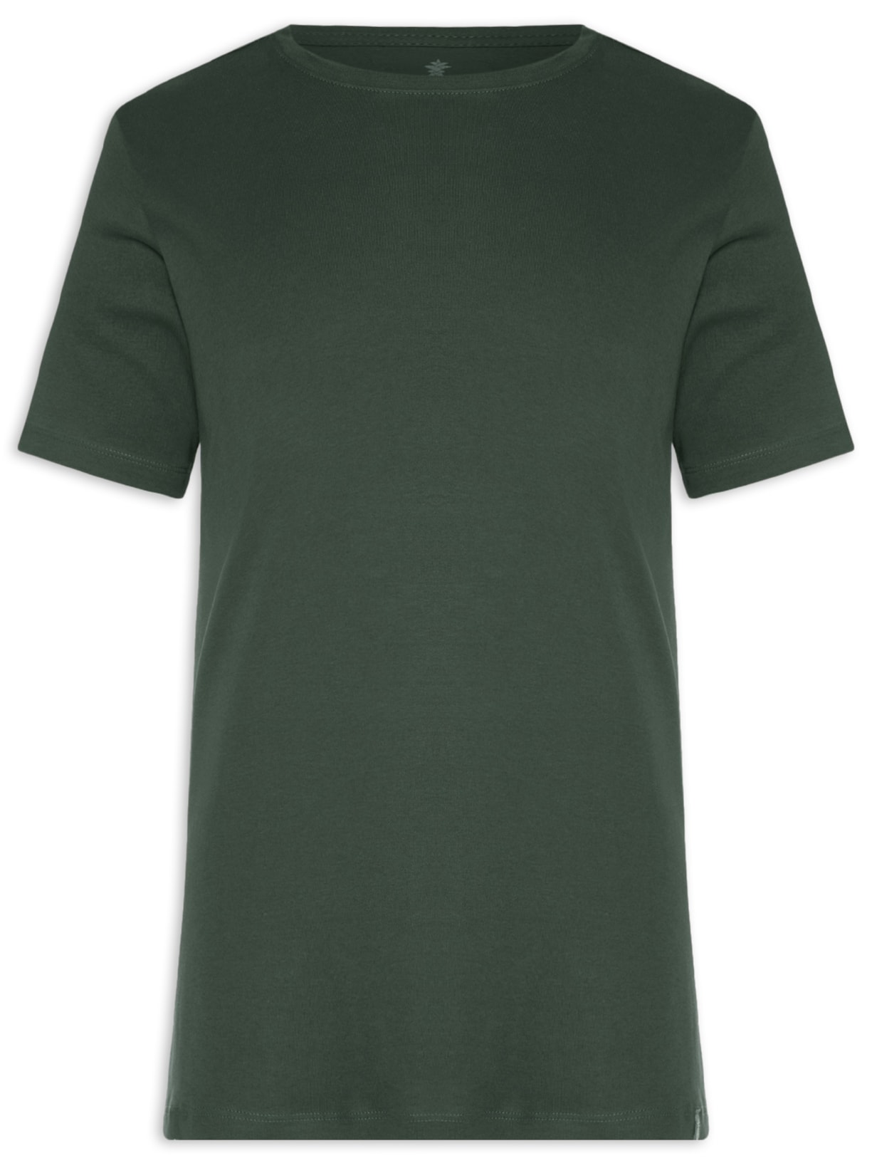Camiseta Masculina Básica Em Algodão Egípcio Suedine - Verde