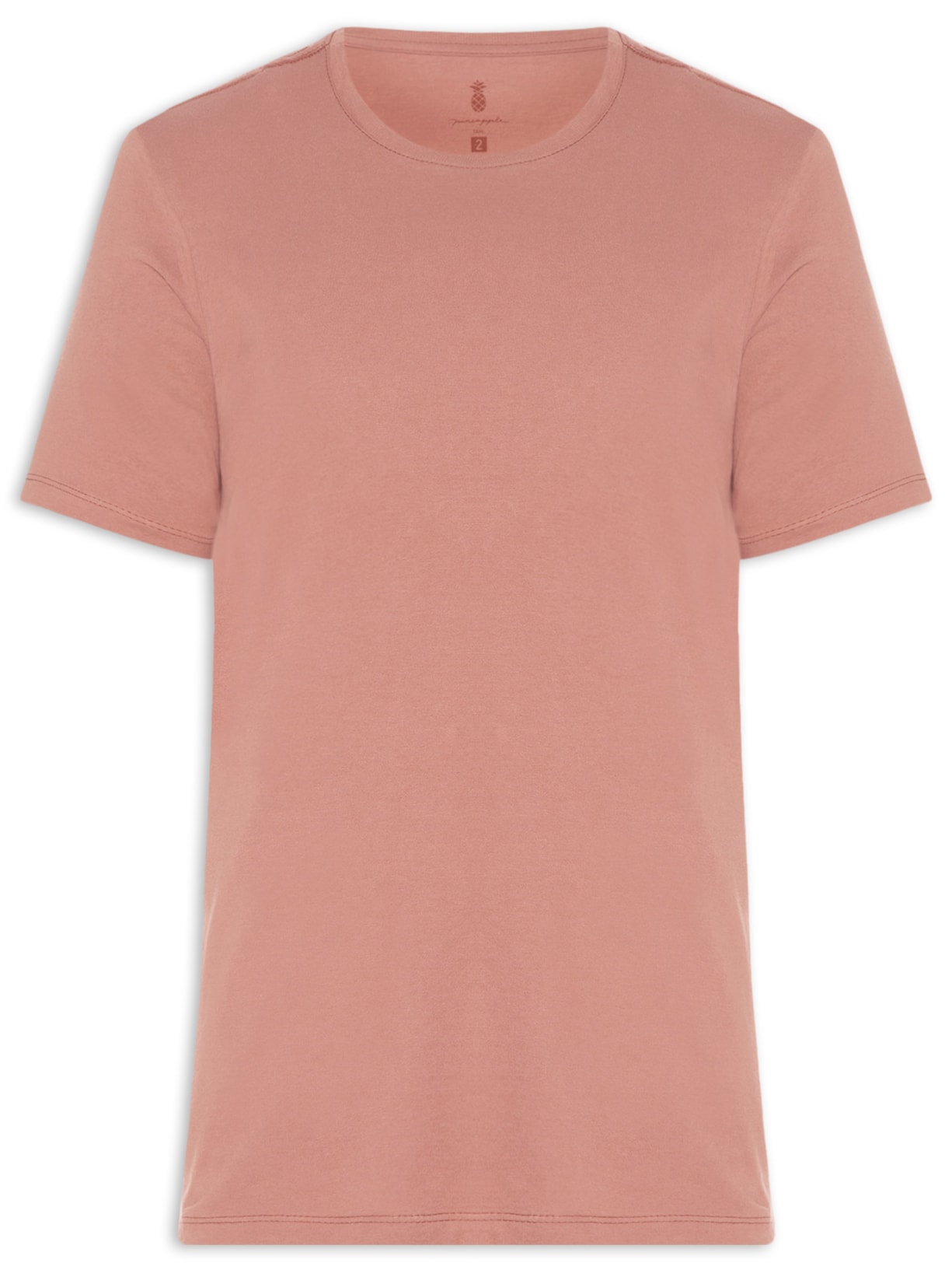 Camiseta Masculina Básica Em Algodão - Marrom